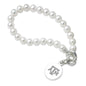 Texas A&M Pearl Bracelet with Sterling Silver Charm Shot #1