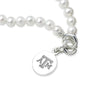 Texas A&M Pearl Bracelet with Sterling Silver Charm Shot #2
