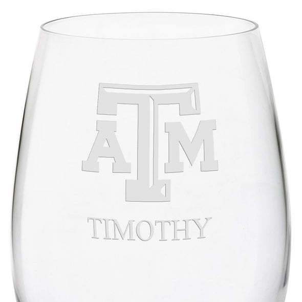 Texas A&amp;M Red Wine Glasses - Set of 2 Shot #3
