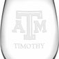 Texas A&M Stemless Wine Glasses Made in the USA - Set of 4 Shot #3