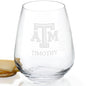 Texas A&M Stemless Wine Glasses - Set of 2 Shot #2