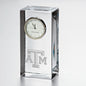 Texas A&M Tall Glass Desk Clock by Simon Pearce Shot #1