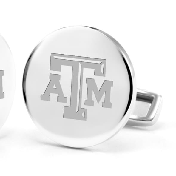 Texas A&amp;M University Cufflinks in Sterling Silver Shot #2