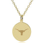 Texas Longhorns 18K Gold Pendant & Chain Shot #1