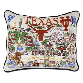 Texas Longhorns Embroidered Pillow Shot #1