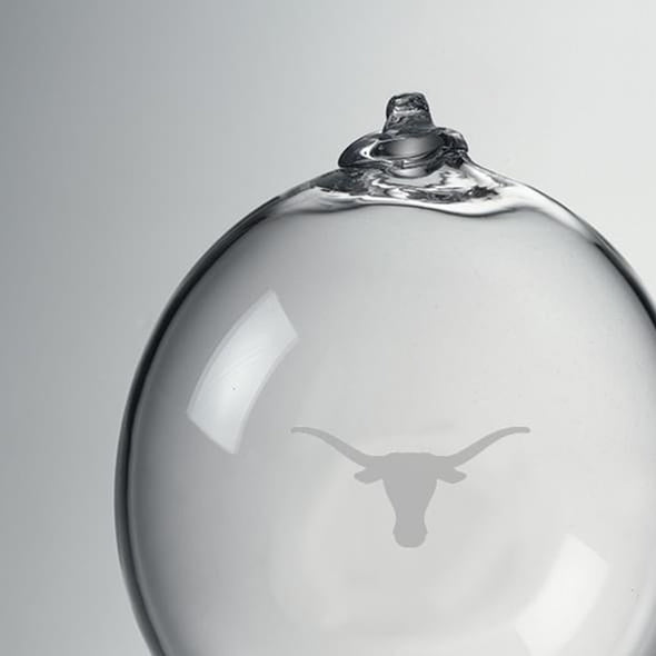 Texas Longhorns Glass Ornament by Simon Pearce Shot #2