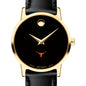 Texas Longhorns Women's Movado Gold Museum Classic Leather Shot #1