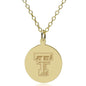 Texas Tech 14K Gold Pendant & Chain Shot #1