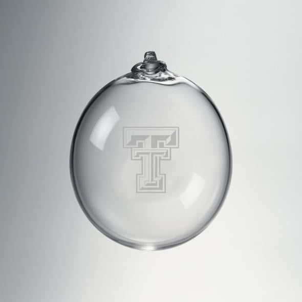 Texas Tech Glass Ornament by Simon Pearce Shot #1