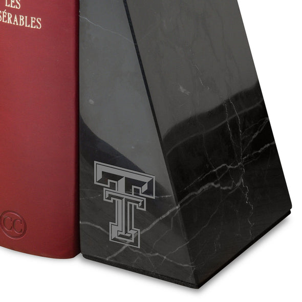 Texas Tech Marble Bookends by M.LaHart Shot #2
