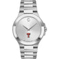 Texas Tech Men's Movado Collection Stainless Steel Watch with Silver Dial Shot #2