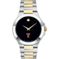 Texas Tech Men's Movado Collection Two-Tone Watch with Black Dial Shot #2