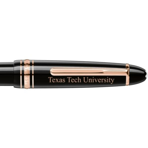 Texas Tech Montblanc Meisterstück LeGrand Ballpoint Pen in Red Gold Shot #2