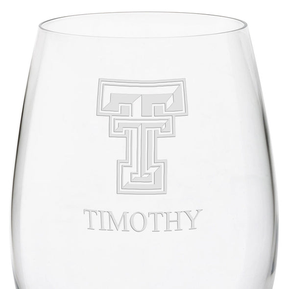 Texas Tech Red Wine Glasses - Set of 2 Shot #3
