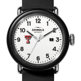 Texas Tech Shinola Watch, The Detrola 43mm White Dial at M.LaHart &amp; Co. Shot #1