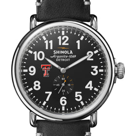 Texas Tech Shinola Watch, The Runwell 47mm Black Dial Shot #1