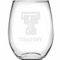 Texas Tech Stemless Wine Glasses Made in the USA - Set of 2 Shot #2