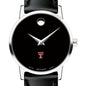 Texas Tech Women's Movado Museum with Leather Strap Shot #1