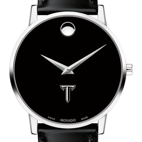 Troy Men&#39;s Movado Museum with Leather Strap Shot #1
