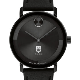 Tuck School of Business Men&#39;s Movado BOLD with Black Leather Strap Shot #1