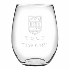 Tuck Stemless Wine Glasses Made in the USA - Set of 2 Shot #1