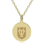 Tulane 18K Gold Pendant & Chain Shot #1