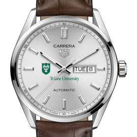 Tulane Men&#39;s TAG Heuer Automatic Day/Date Carrera with Silver Dial Shot #1