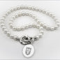 Tulane Pearl Necklace with Sterling Silver Charm Shot #1