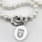 Tulane Pearl Necklace with Sterling Silver Charm Shot #2