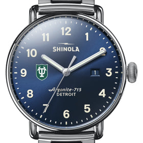 Tulane Shinola Watch, The Canfield 43mm Blue Dial Shot #1