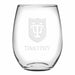 Tulane Stemless Wine Glasses Made in the USA - Set of 4