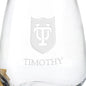 Tulane Stemless Wine Glasses - Set of 4 Shot #3