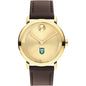 Tulane University Men's Movado BOLD Gold with Chocolate Leather Strap Shot #2