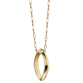 Tuskegee Monica Rich Kosann Poesy Ring Necklace in Gold Shot #1