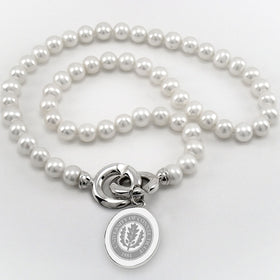 UConn Pearl Necklace with Sterling Silver Charm Shot #1