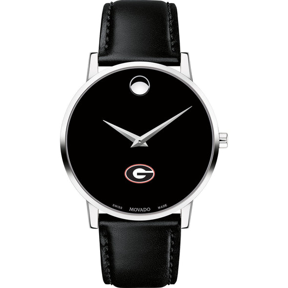 UGA Men&#39;s Movado Museum with Leather Strap Shot #2