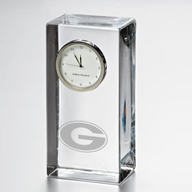 UGA Tall Glass Desk Clock by Simon Pearce Shot #1