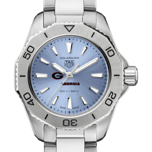 UGA Women&#39;s TAG Heuer Steel Aquaracer with Blue Sunray Dial Shot #1