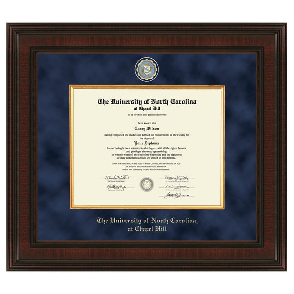 UNC Excelsior Diploma Frame Shot #1