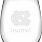 UNC Stemless Wine Glasses Made in the USA - Set of 2 Shot #3