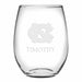 UNC Stemless Wine Glasses Made in the USA - Set of 4