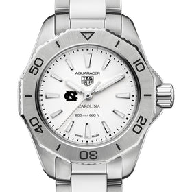 UNC Women&#39;s TAG Heuer Steel Aquaracer with Silver Dial Shot #1