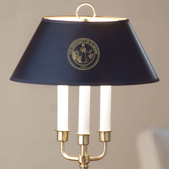 University of Alabama Lamp in Brass &amp; Marble Shot #2