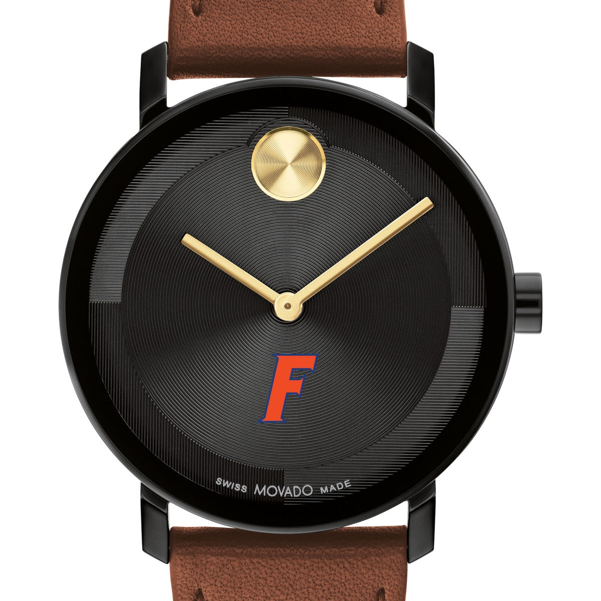 University of Florida Men's Movado BOLD with Cognac Leather Strap