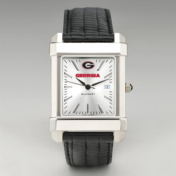 University of Georgia Men&#39;s Collegiate Watch with Leather Strap Shot #2