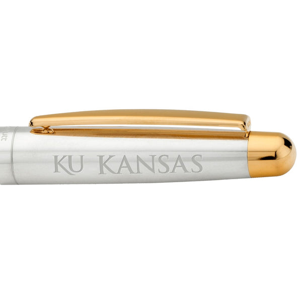 University of Kansas Fountain Pen in Sterling Silver with Gold Trim Shot #2