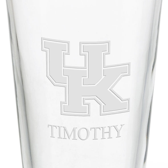 University of Kentucky 16 oz Pint Glass- Set of 4 Shot #3