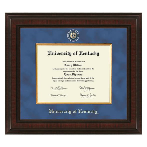 University of Kentucky Excelsior Diploma Frame Shot #1