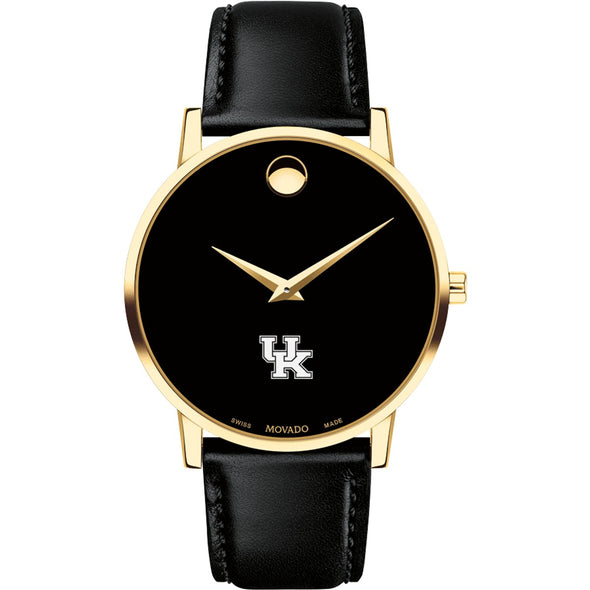 University of Kentucky Men&#39;s Movado Gold Museum Classic Leather Shot #2