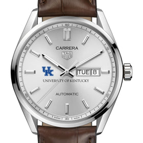 University of Kentucky Men&#39;s TAG Heuer Automatic Day/Date Carrera with Silver Dial Shot #1